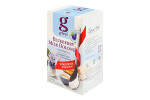 Чай бирюзовый байховый мелкий с ароматом черники и молока Blueberry milk oolong G'tea к/у 20х1.5г