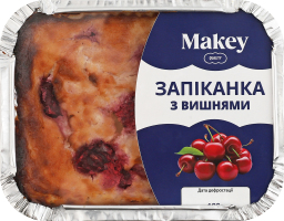 Запіканка сирна з вишнями Makey лоток 180г