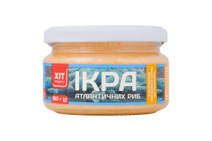 Икра атлантических рыб в белом соусе с копченым лососем Хіт продукт с/б 160г
