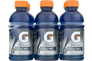 Gatorade Fierce Thirst Quencher Grape - 6 PK
