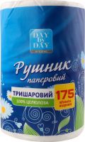 Полотенце бумажное 3-х слойное 175 отрывов Day by Day 1шт