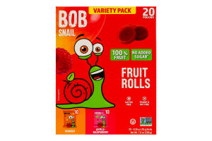 Набір цукерок фруктових натуральних Манго та Яблуко-малина Bob Snail к/у 20х10г