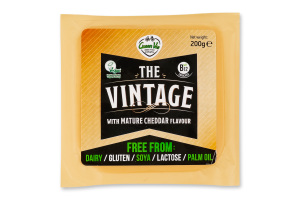 Сир веганський Cheddar Vintage Green Vie в/у 0.2кг