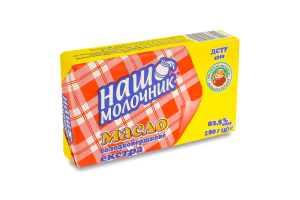 Масло сладкосливочное 82.5% Экстра Наш Молочник м/у 180г