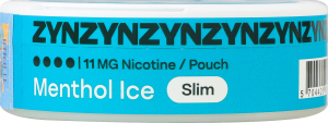 Подушечки никотиносодержащие бестабачные для орального использования с подсластителем Menthol ice Slim ZYN 20х0.7г