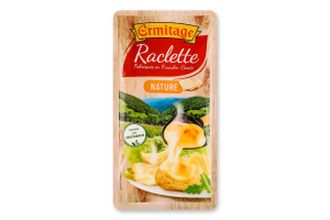 Сир Raclette нарізка 48% 200г газ/уп Ermitage