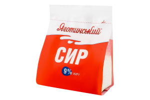 Сир кисломолочний 9% Яготинський м/у 350г