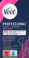 Полоски для депиляции восковые для нормальной кожи Professional Veet 12шт