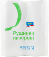 Полотенца бумажные 2-х слойные aro 4шт