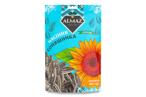 Семечки подсолнечника жареные соленые Almaz д/п 100г