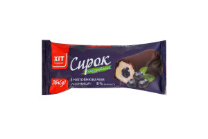 Сирок глазурований з наповнювачем Чорниця 8% 36г Хіт Продукт