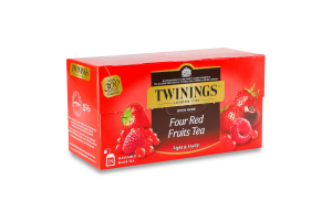 Чай чорний 4 червоні фрукти Twinings к/у 25x2г