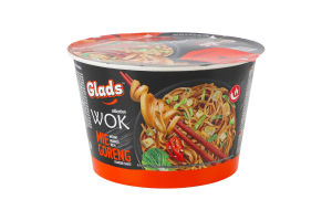 Локшина швидкого приготування з соусом Мі горенг Wok Glads ст 95г