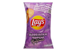 Чипси картопляні Ковбаски Чорізо та цибулька Lay's м/у 95г