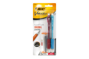 Bic Velocity #2 .9mm Thick Mechanical Pencils with Refills - 2 CT