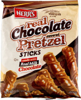 Herr's Real Chocolate Covered Pretzel Sticks