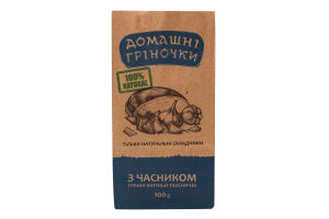 Гренки ржано-пшеничные с чесноком Домашні гріночки м/у 100г