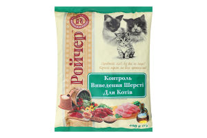 Корм д/котів Ройчер 400 г сух. д/виведення шерсті