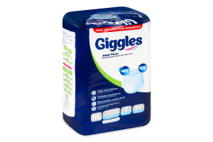 Підгузники-трусики д/дорослих екстра лардж 120-170см 7шт Гіглс