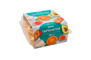 Печенье сдобное песочно-выемчатое Тарталетки Novus к/у 300г