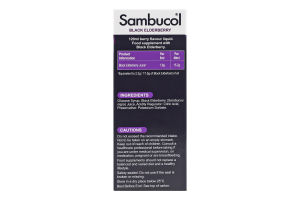 Добавка диетическая сироп с черной бузиной Оригинальный Sambucol 120мл