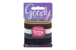 Goody Ouchless No-Metal Elastics - 15 CT