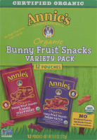 Annie's Homegrown Organic Bunny Fruit Snacks Variety Pack - 12 PK
