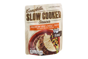 Campbell's Slow Cooker Sauces Mexican Red Chile Taco with Garlic and Bell Peppers