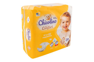Подгузники для детей 16+кг 6 Soft comfort Chicolino 28шт