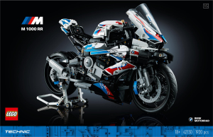 Конструктор для дорослих від 18років №42130 BMW M 1000 RR Technic Lego 1шт