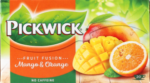 Напиток фруктово-травяной с кусочками манго и цедрой апельсина Mango&Orange Fruit fusion Pickwick к/у 20х1.75г