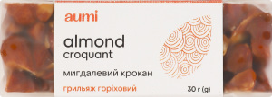 Грильяж ореховый Миндальный крокан Aumi м/у 30г