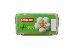 Яйца куриные пищевые столовые M C1 Ясенсвіт к/у 18шт