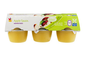 Ahold Apple Sauce Unsweetened - 6 CT