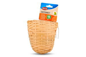 Гніздо д/птахів плетене 15*12см Тріксі