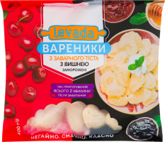 Вареники замороженные из заварного теста с вишней Levada м/у 400г