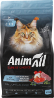 Корм д/котів з лососем білою рибою та свіжою індичкою сухий 1,5кг AnimAll