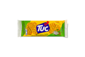 Крекер солоний зі смаком сметани та цибулі Tuc м/у 100г
