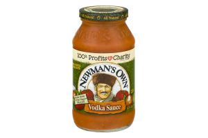 Newman's Own Pasta Sauce Vodka