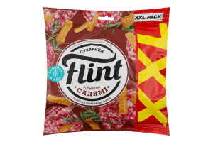 Сухарики пшенично-житні Салямі Flint м/у 140г