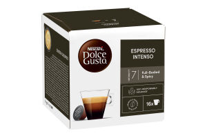 Кава смажена мелена Espresso intenso Dolce gusto Nescafe к/у 16х7г