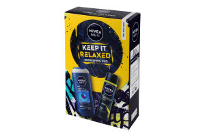Набор Гель для душа Полное расслабление 250мл + Антиперспирант Deep Sport 150мл Keep it relaxed Nivea Men 2шт