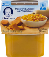 Gerber 2nd Foods Macaroni & Cheese with Vegetables - 2 CT