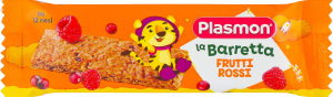 Батончик злаковий для дітей від 12міс зі смаком червоних ягід Plasmon м/у 20г