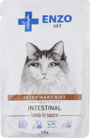 Корм д/котів Дієта при захворюванні шлунково-кишкового тракту з ягням в соусі 100г пауч Ензо Вет