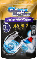 Капсули д/миття посуду в посудомийних машинах Ultimate All in 1 35*12г Glanz Meister