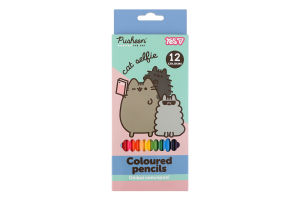 Олівці кольорові Yes! Pusheen 12кол