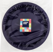 Набір тарілок пластикових 5 синіх + 5 бургунді d22см Мікс Karnaval Weekend 10шт