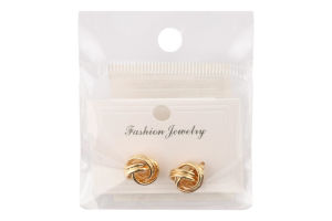 Сережки-гвіздки жовтий метал в асортименті ZBYK250513142