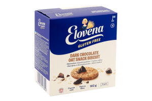 Галеты овсяные без глютена Dark chocolate Elovena к/у 162г